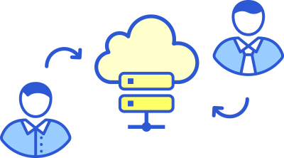資料のやり取りもクラウドストレージで